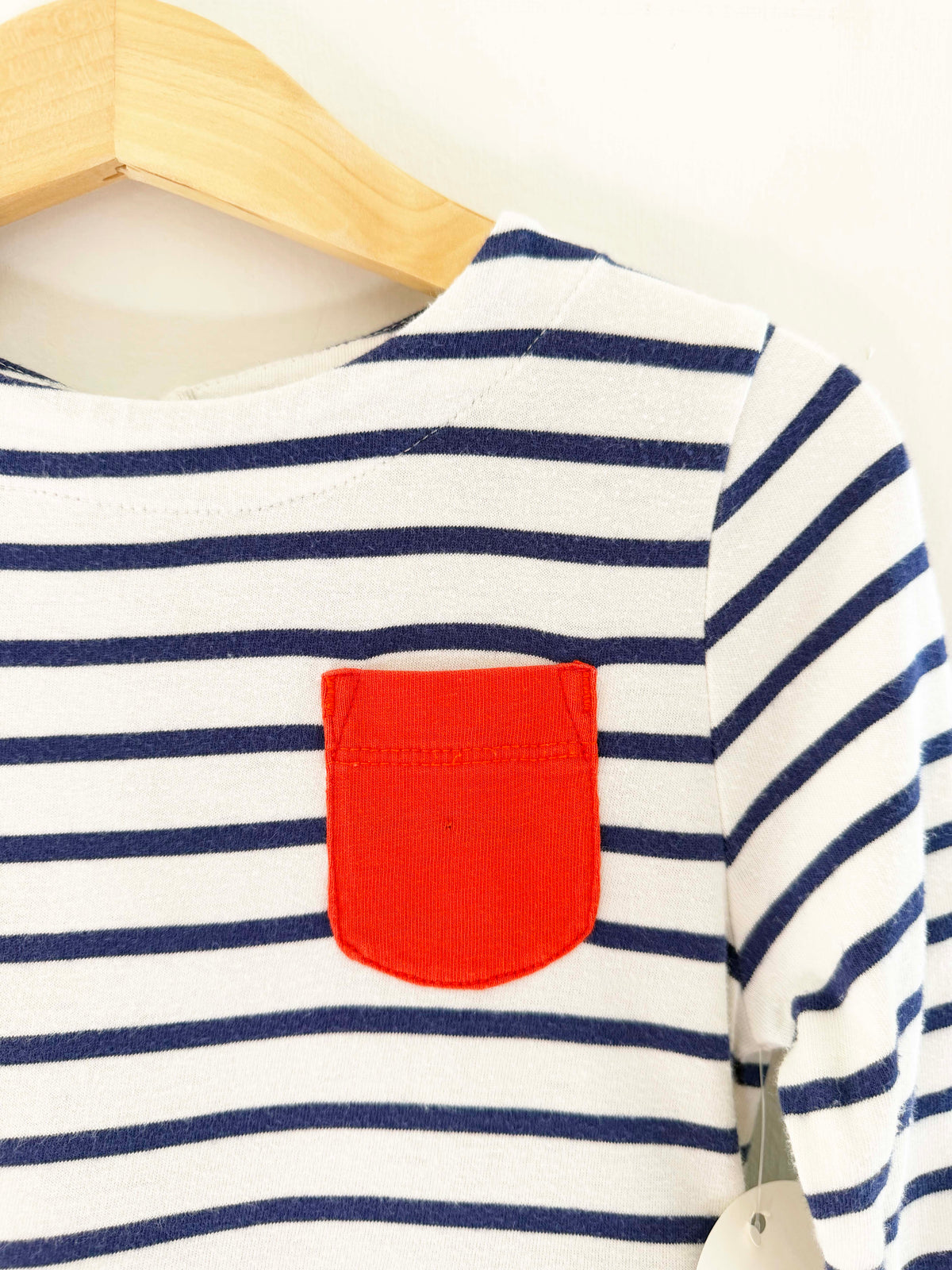 Mini Boden Striped Rainbow Tiered Dress / 2-3Y