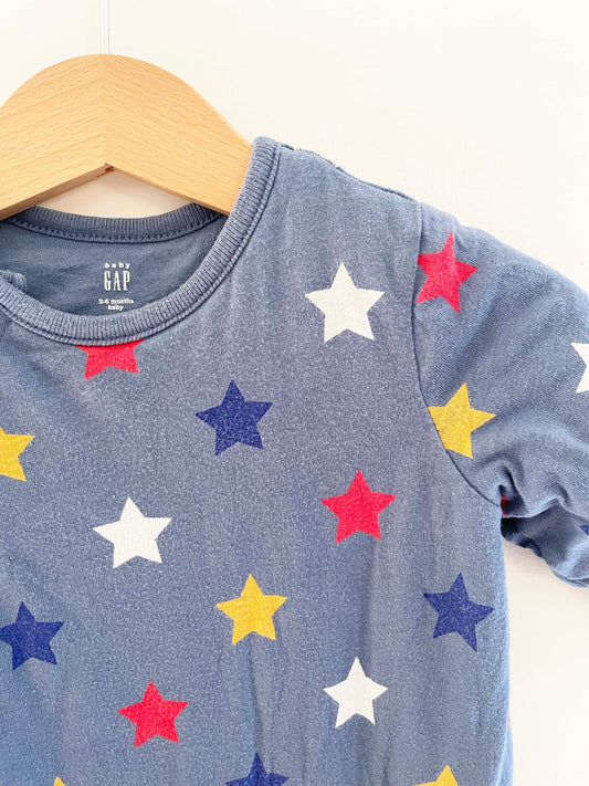 Baby Gap Star Print Coverall / 3-6 M