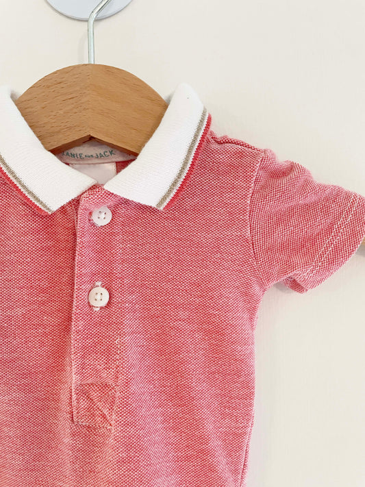 Janie and Jack Collared Onesie / NB