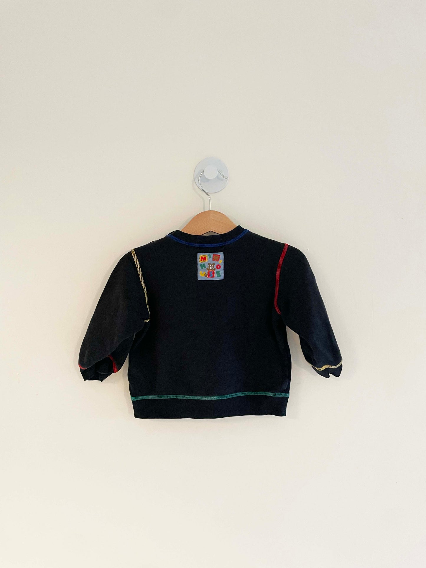 Miki House Embroidered Sweatshirt / 12-18M