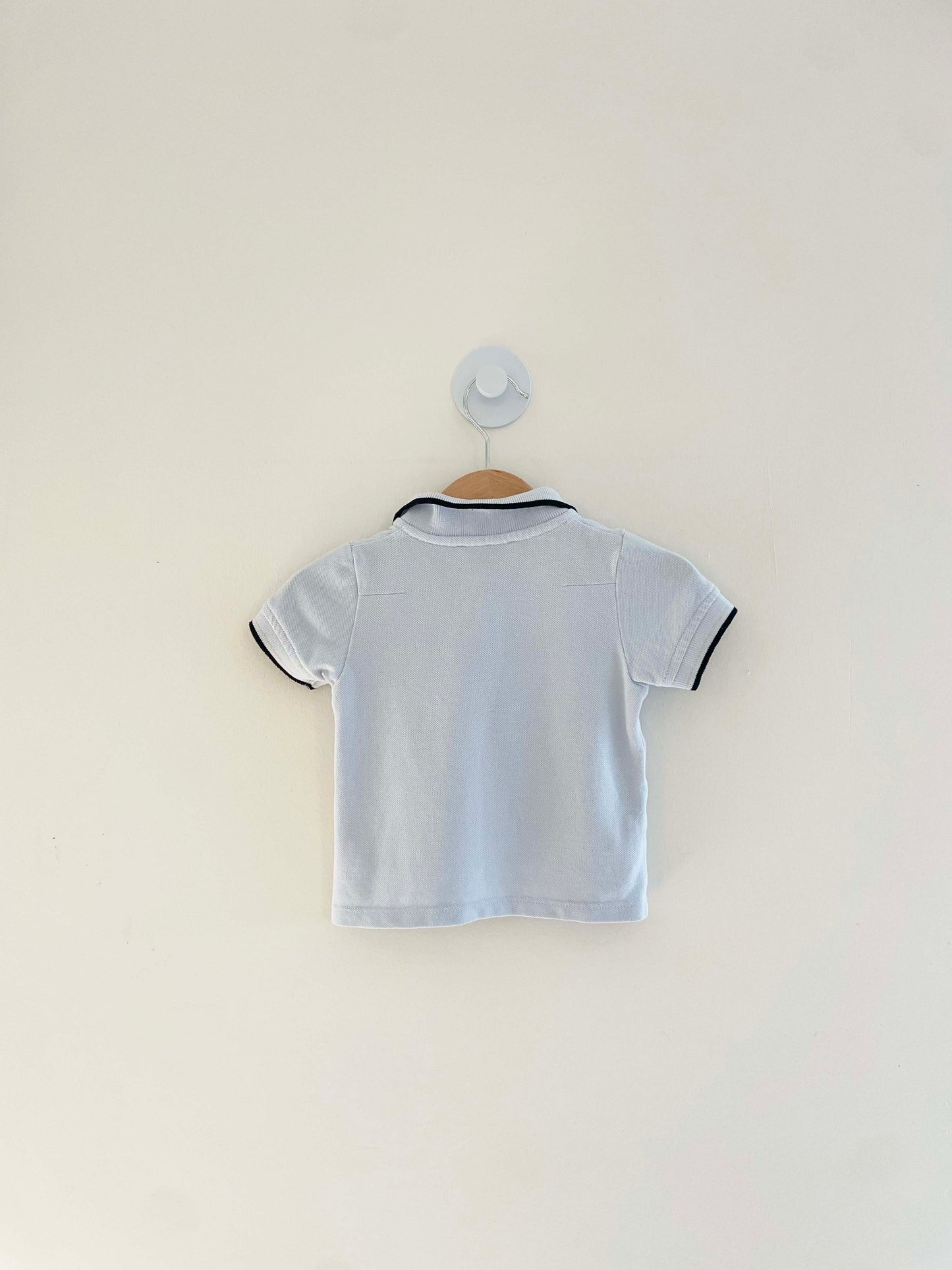 Baby Dior Collared Top w/ Logo / 12M