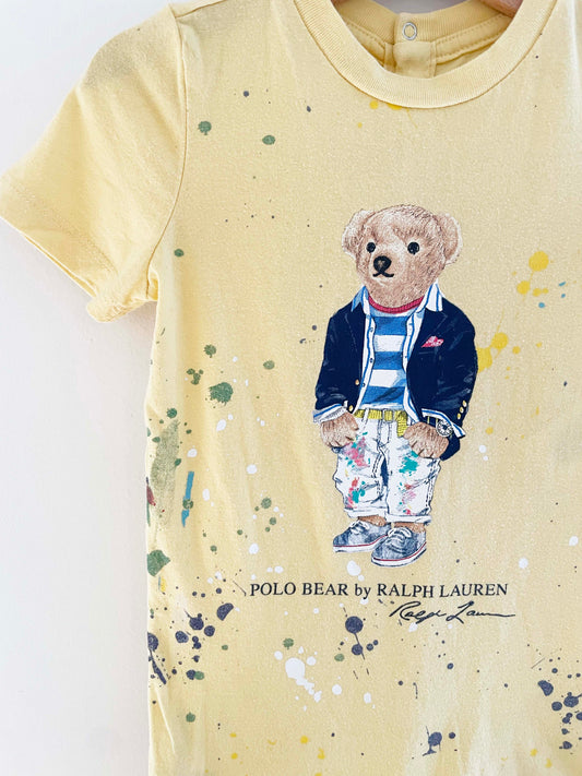 Ralph Lauren Paint Splatter Onesie / 24M