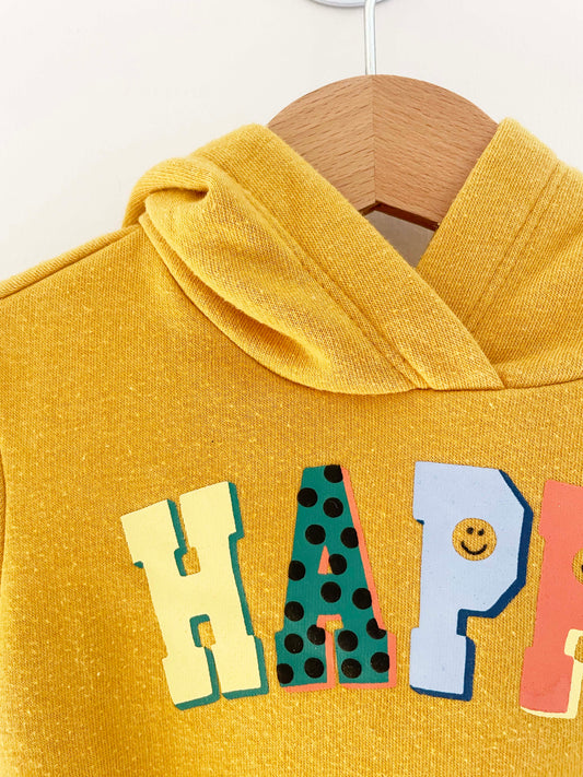 Old Navy Happy Hooded Onesie / 3-6M