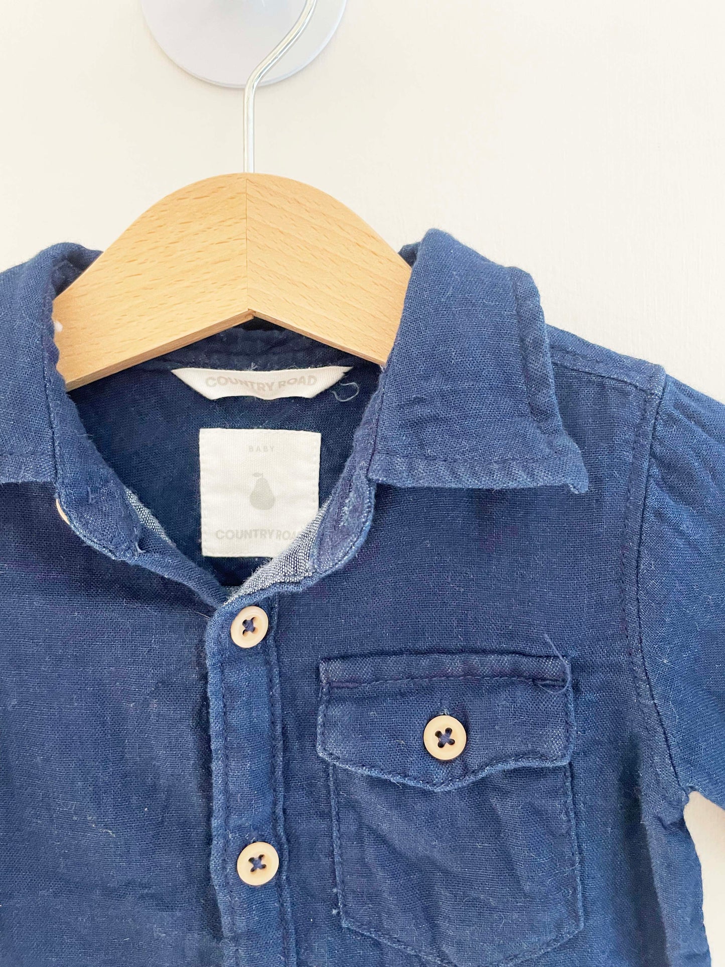 Country Road Button Down Top / 3-6M