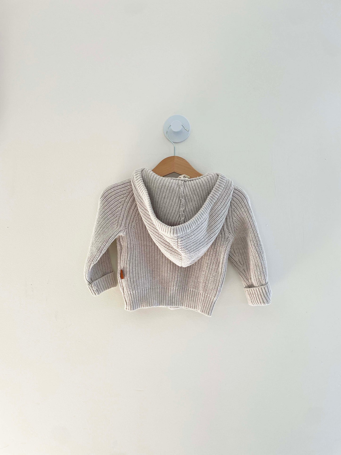 Goumi Kids Zip Up Sweater w/ Hood / 6-9M