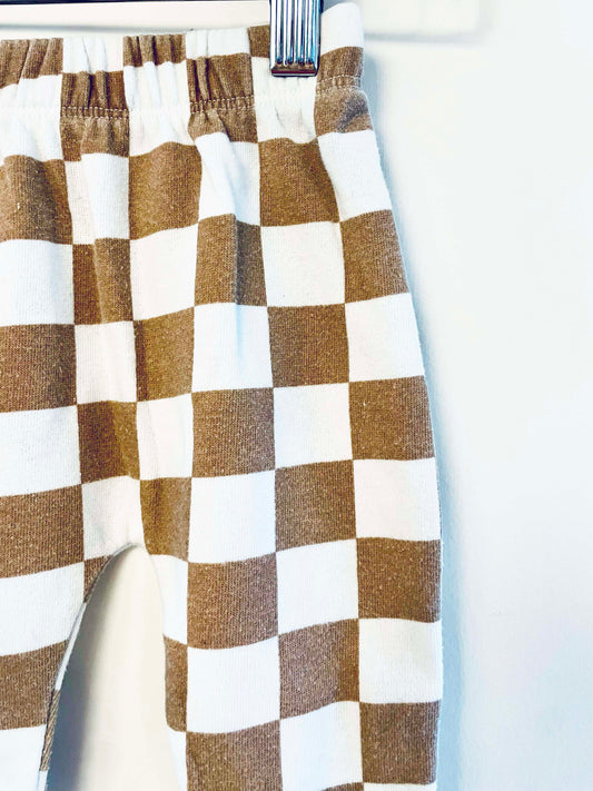Grayson Mini Checkered Sweatpants / 3-6M