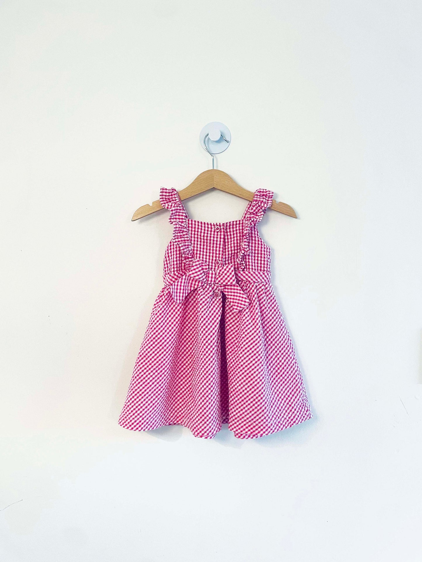Blueberi Boulevard Plaid Strawberry Dress / 2T