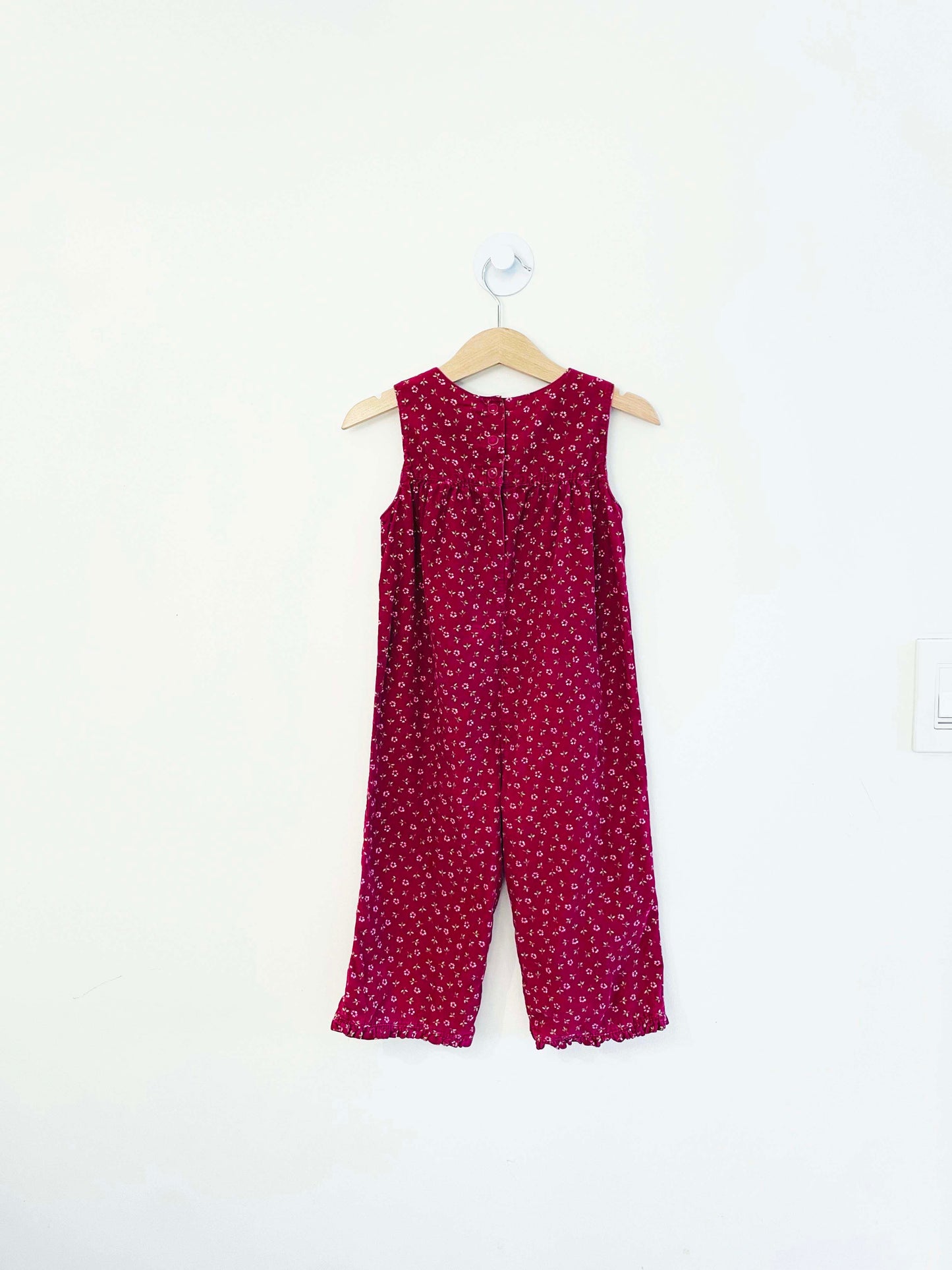 Gymboree Floral Corduroy Jumpsuit / 18-24M