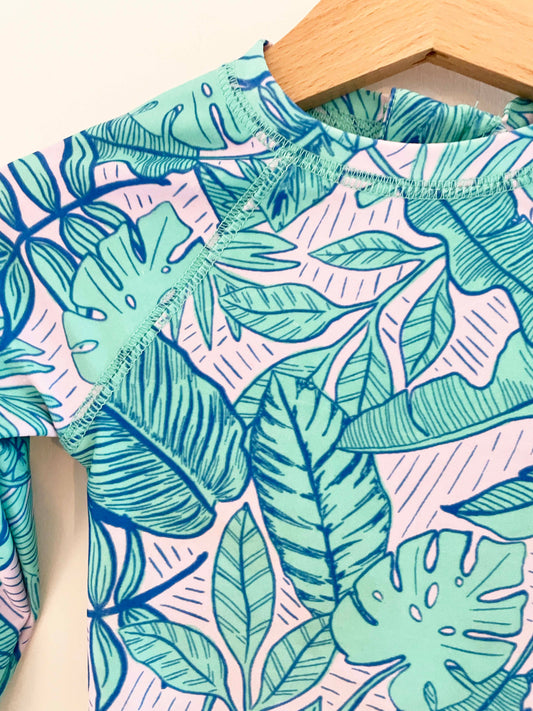 Cat & Jack One Piece Swimsuit w/ Long Sleeves / 18M