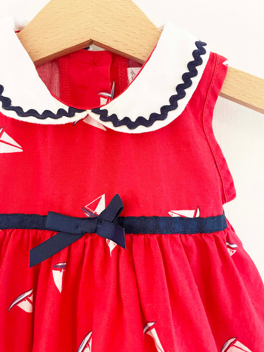 Assorted Brands 2-Piece Dress + Bloomer Set / 6M