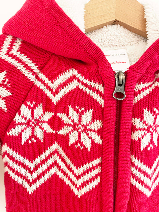 Hanna Andersson Hooded Sweater / 18-24M