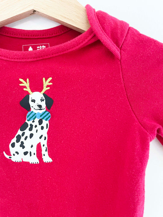 Baby Gap Holiday Dalmatian Onesie / 3-6M