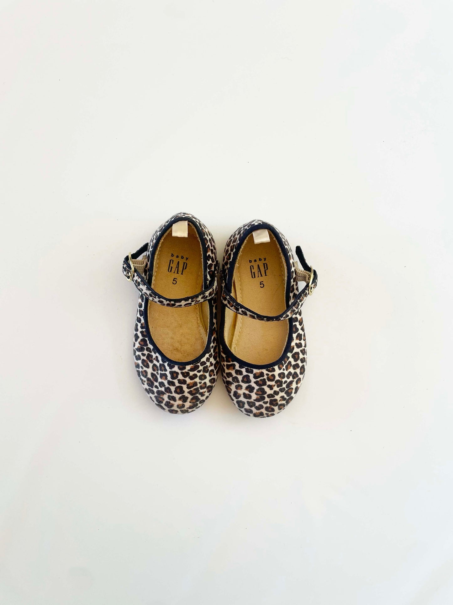 Baby Gap Leopard Print Mary Janes / 5C