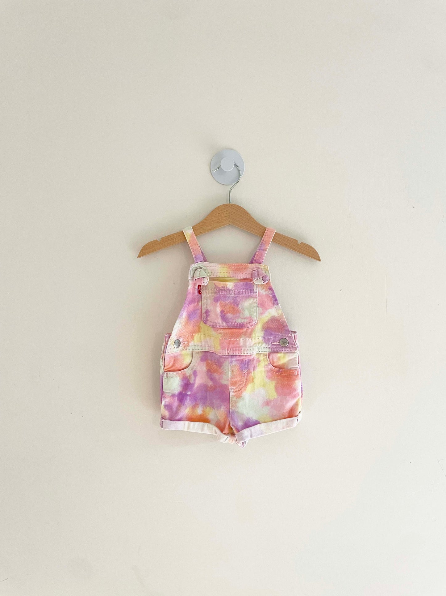 Levi's Tie-Dye Short Overalls / 6M