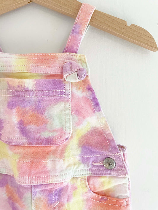 Levi's Tie-Dye Short Overalls / 6M