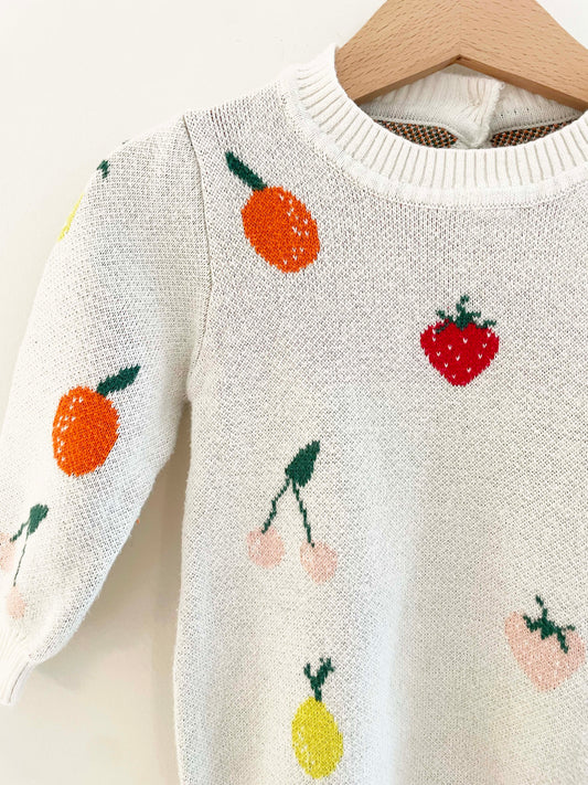 Assorted Brands Fruit Sweater Onesie / 3-6M