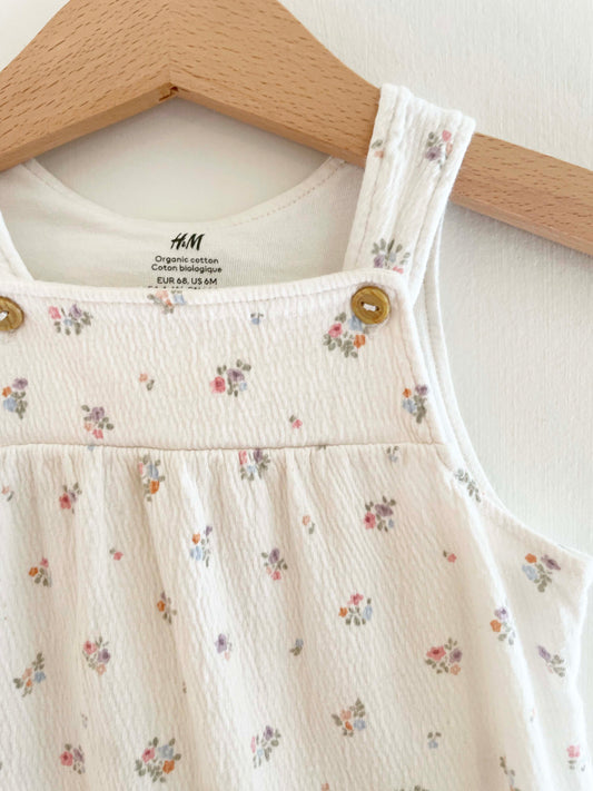 H&M Floral Jumpsuit / 6M