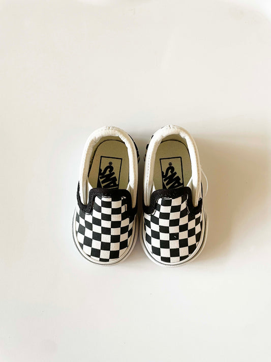 Vans Classic Checkerboard Slip-Ons / 1.5C