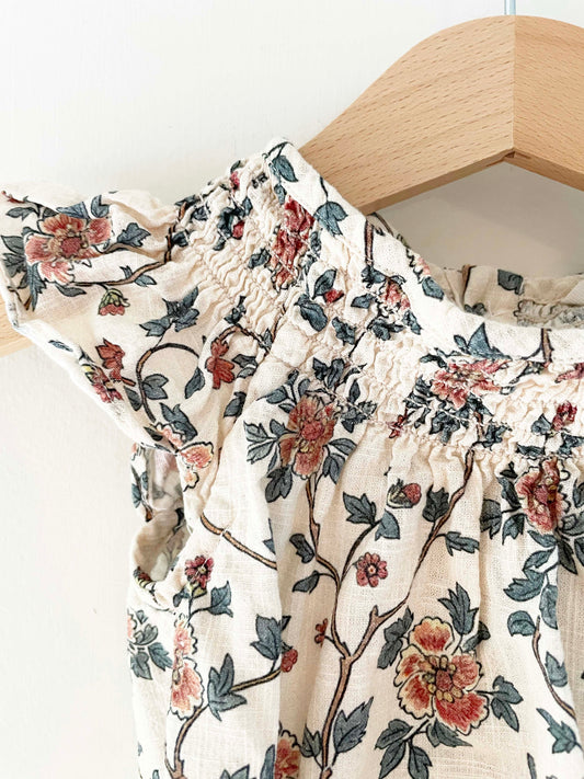 Mango Floral Onesie / 3-6M