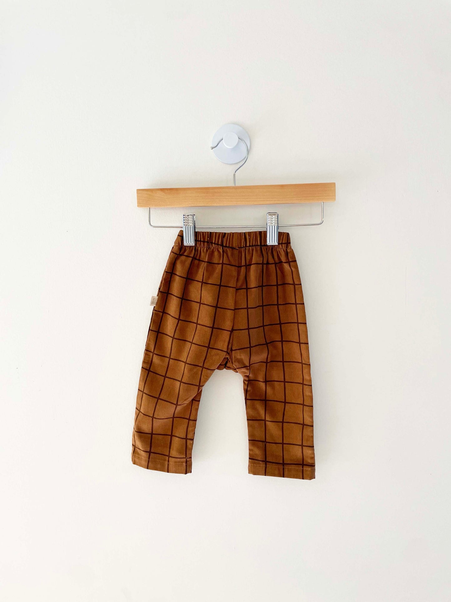 Red Caribou Corduroy Pants/ 3-6M