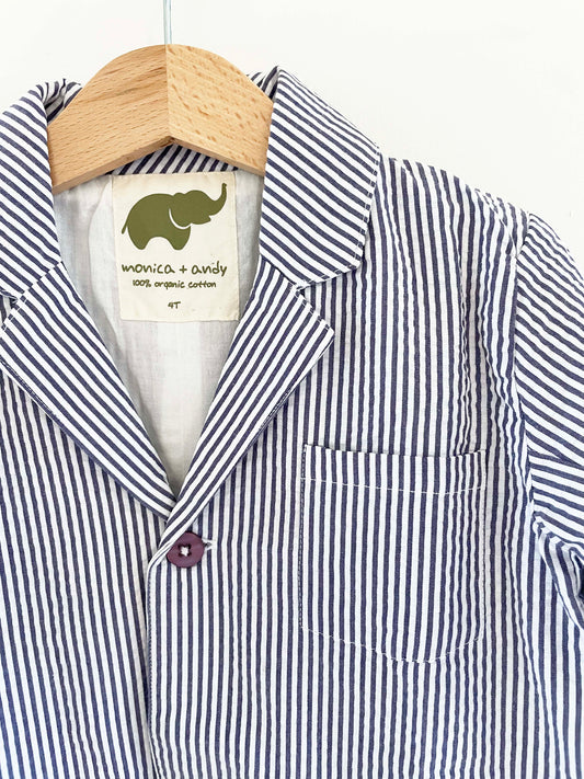 Monica + Andy Pin Striped Blazer / 4Y