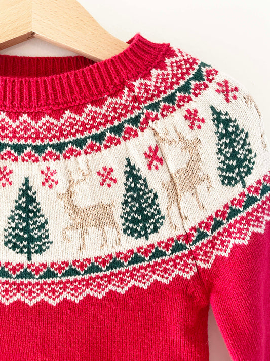 Tahari Fair Isle Sweater / 5-6Y