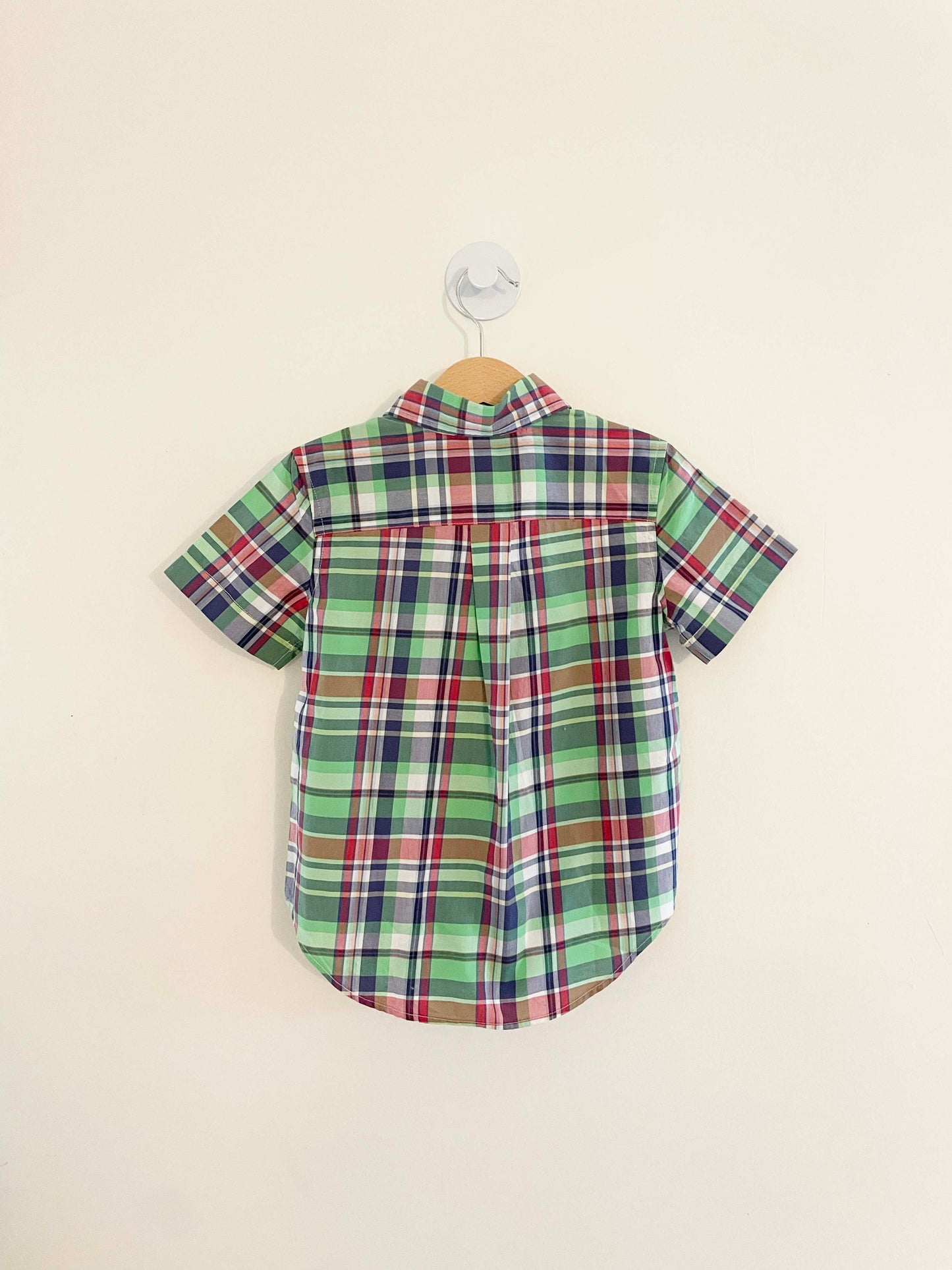Ralph Lauren Plaid Button Down Top / 3Y