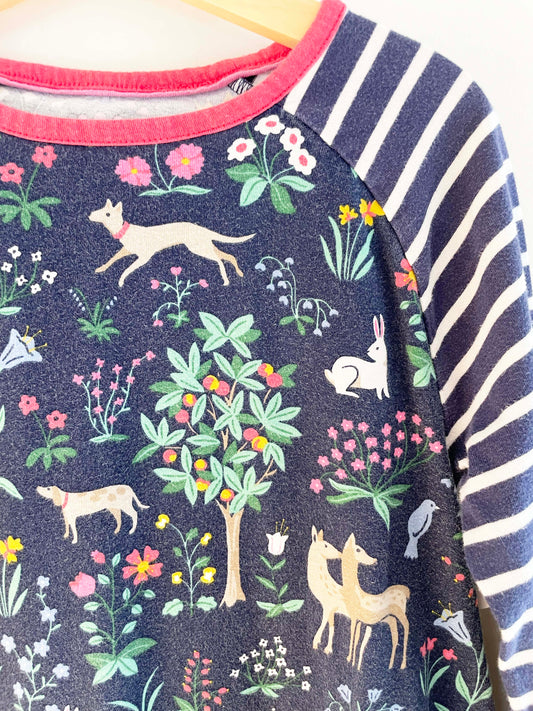 Mini Boden Nature Print Dress / 7-8Y