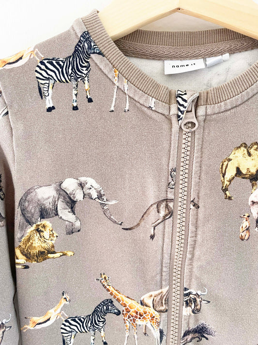 Assorted Brands Animal Zip Up Sweatshirt / 2-3Y