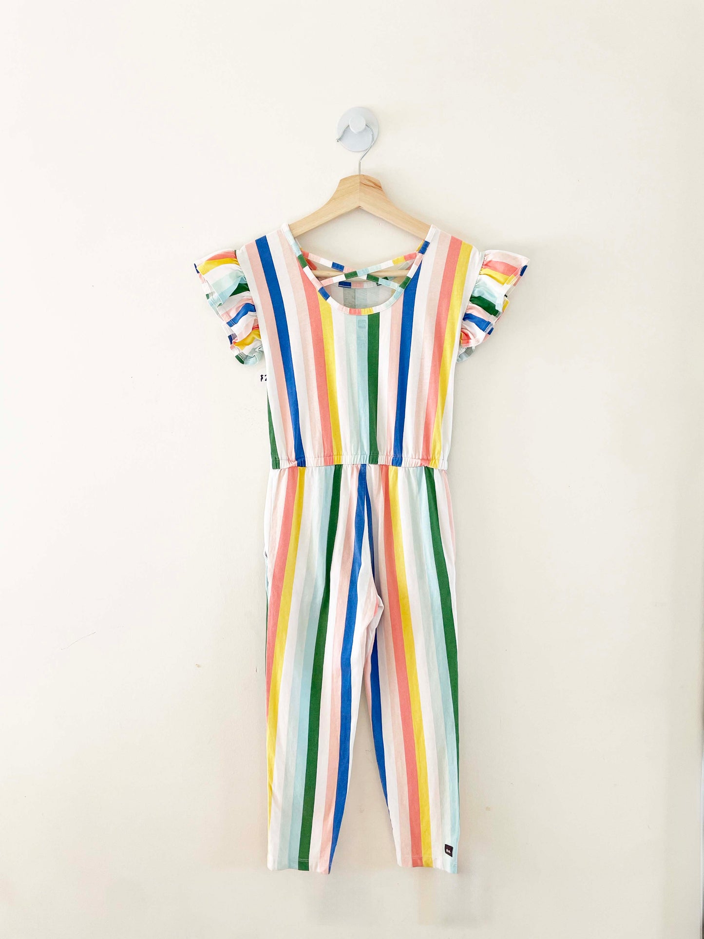Tea Collection Striped Jumpsuit / 7Y