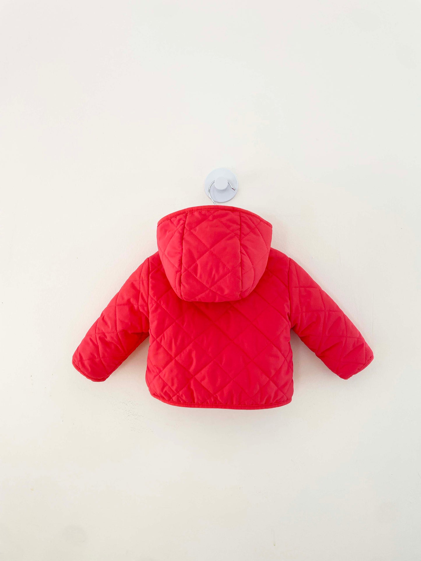 Primary Hooded Coat w/ Faux Fur Lining / 3-6M