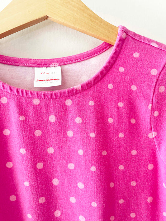 Hanna Andersson Pink Polka Dot Dress / 8Y