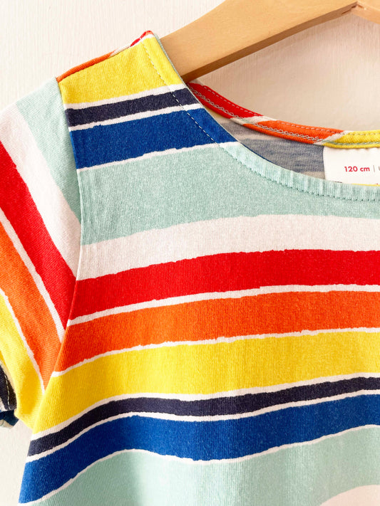 Hanna Andersson Multi Striped Dress / 6-7Y