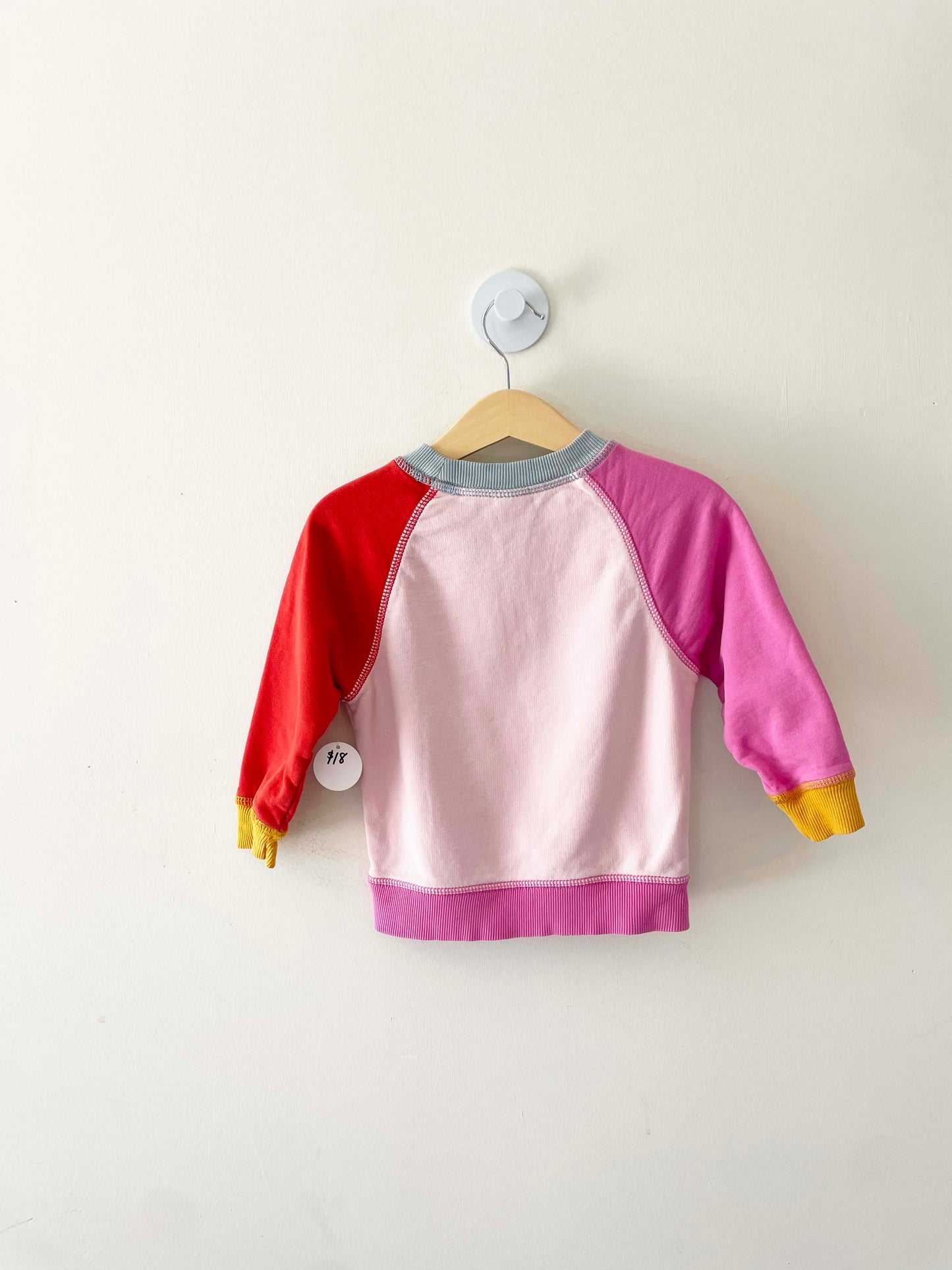 Hanna Andersson Colorblock Sweatshirt / 2Y