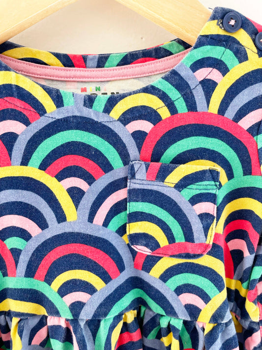 Mini Boden Rainbow Dress / 2-3Y