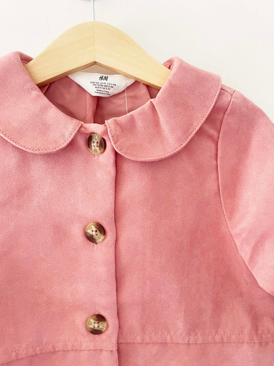 H&M Faux Suede Coat / 4Y