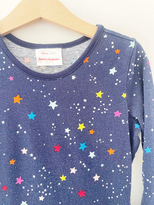 Hanna Andersson Starry Tulle Dress / 6-7Y