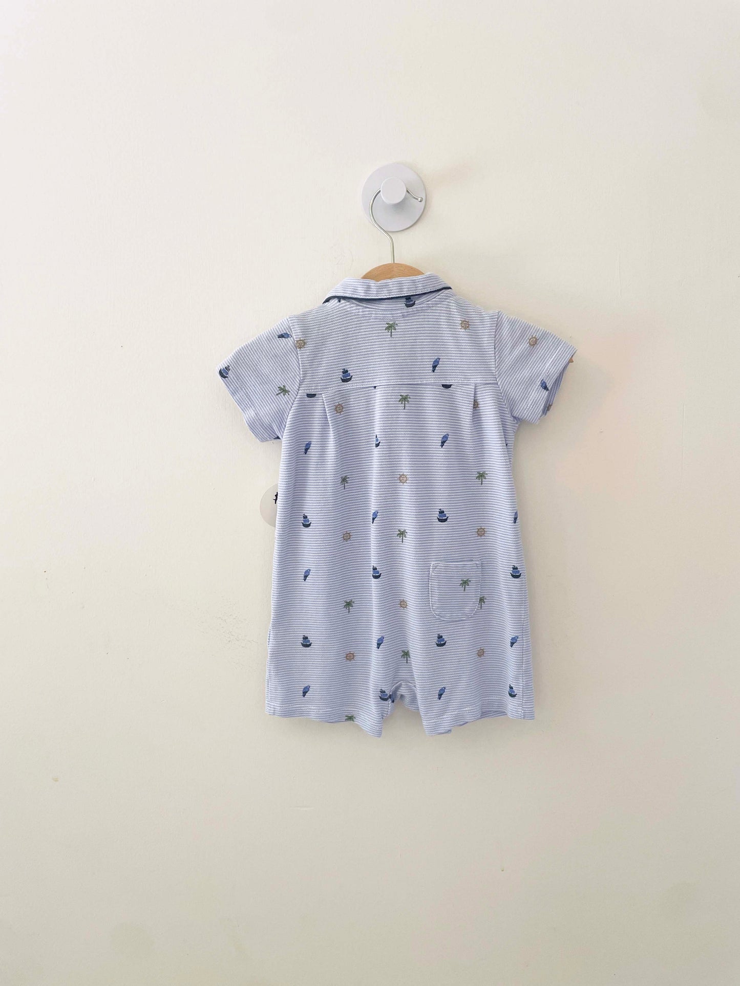 Janie & Jack Striped Icon Onesie / 3-6M