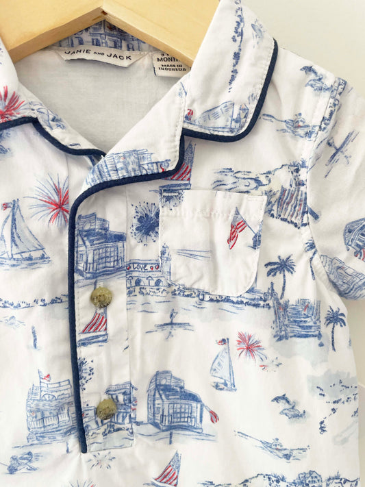 Janie & Jack Yacht Onesie / 3-6M