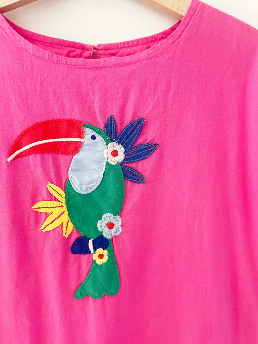 Mini Boden Toucan Dress / 7-8Y