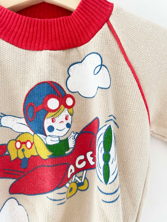 Hopscotch Pilot Sweatshirt / 12M