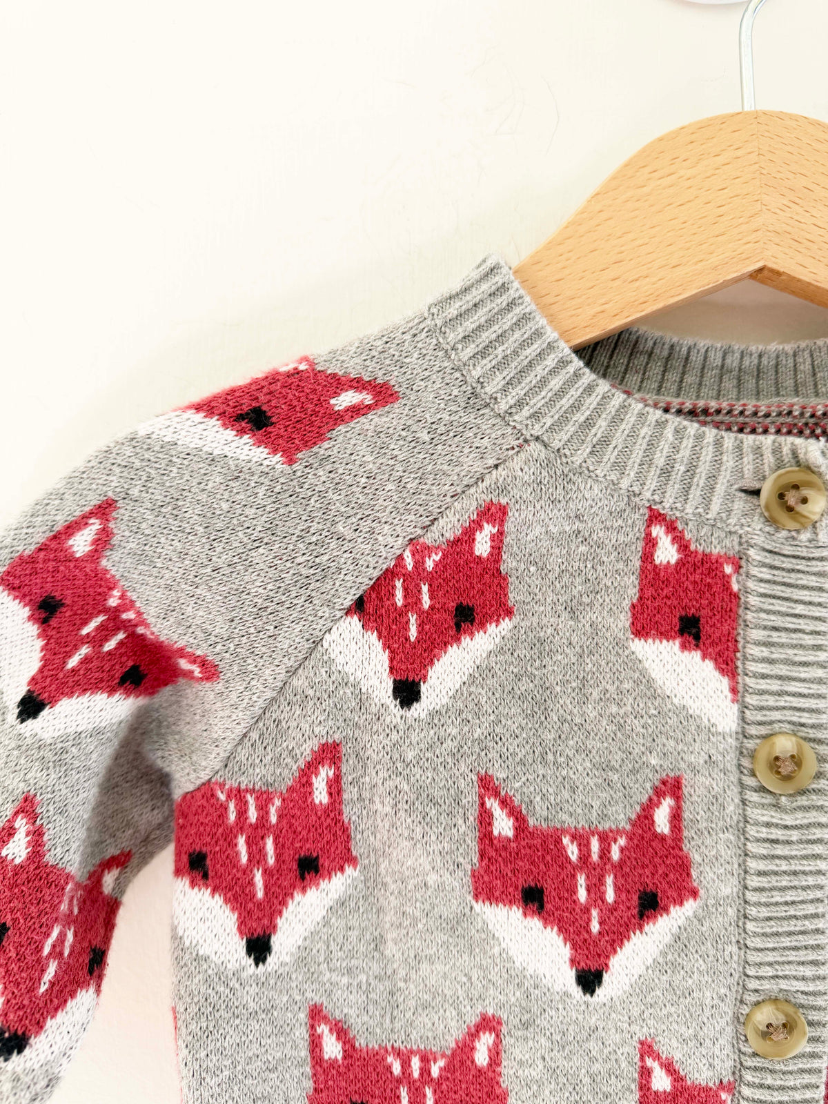 Tea Collection Fox Cardigan / 6-9M