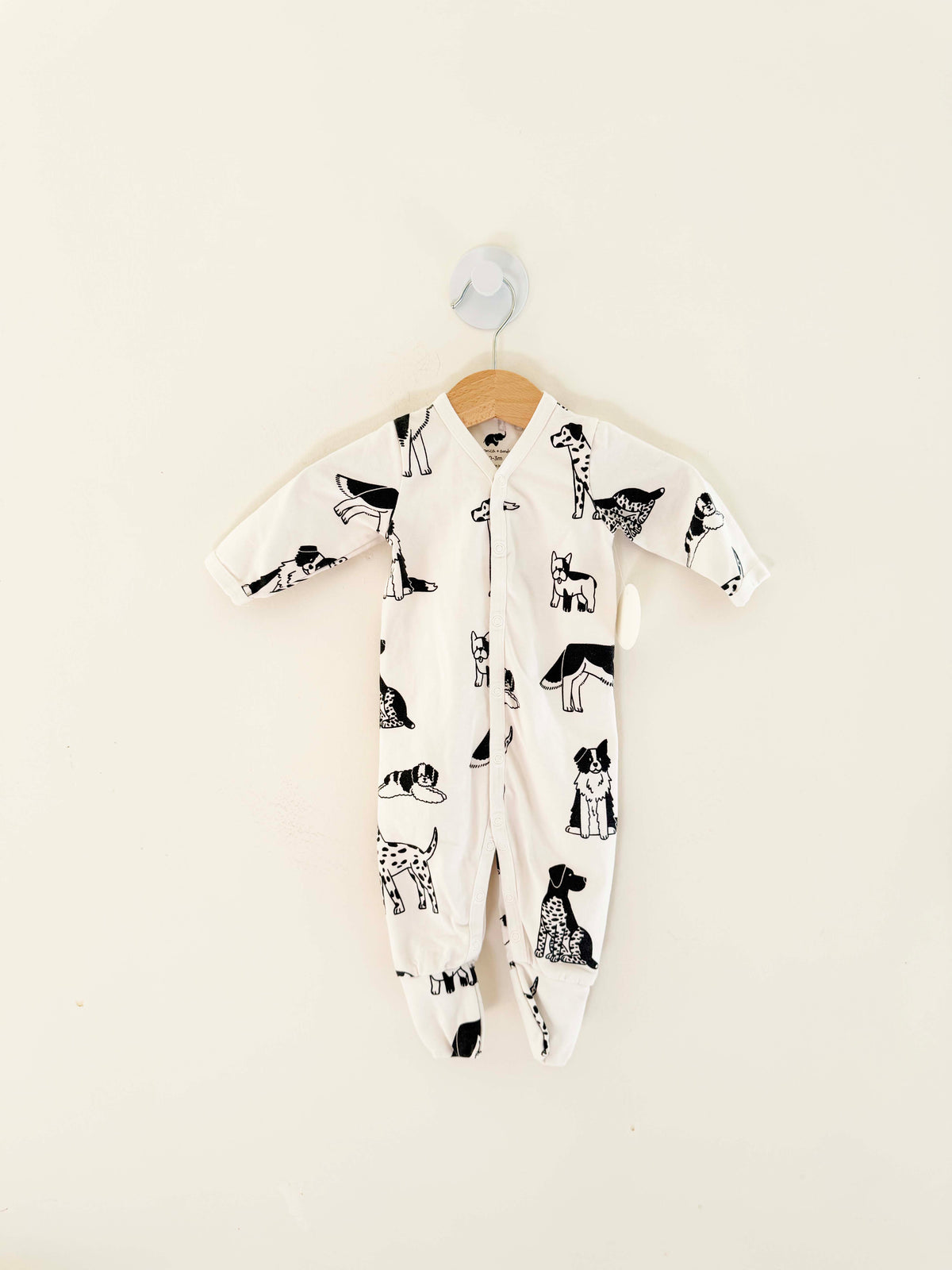 Monica + Andy Dog Onesie / 0-3M