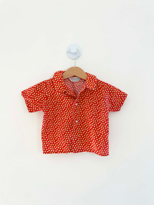 Healthtex Patterned Button Down Shirt / 18-24M