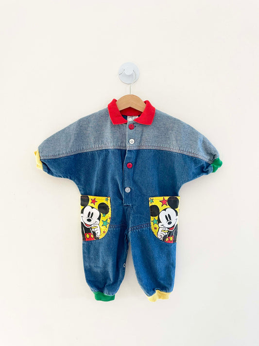 Disney Wear Denim Romper / 9-12M