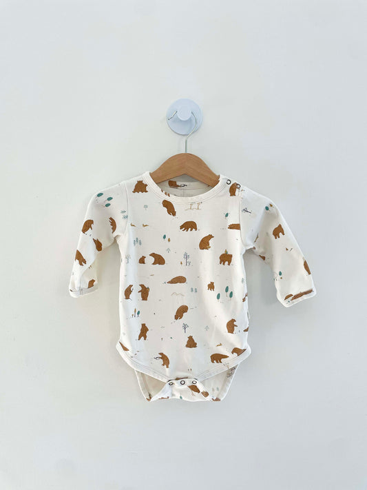 Red Caribou Printed Onesie / 6-9M