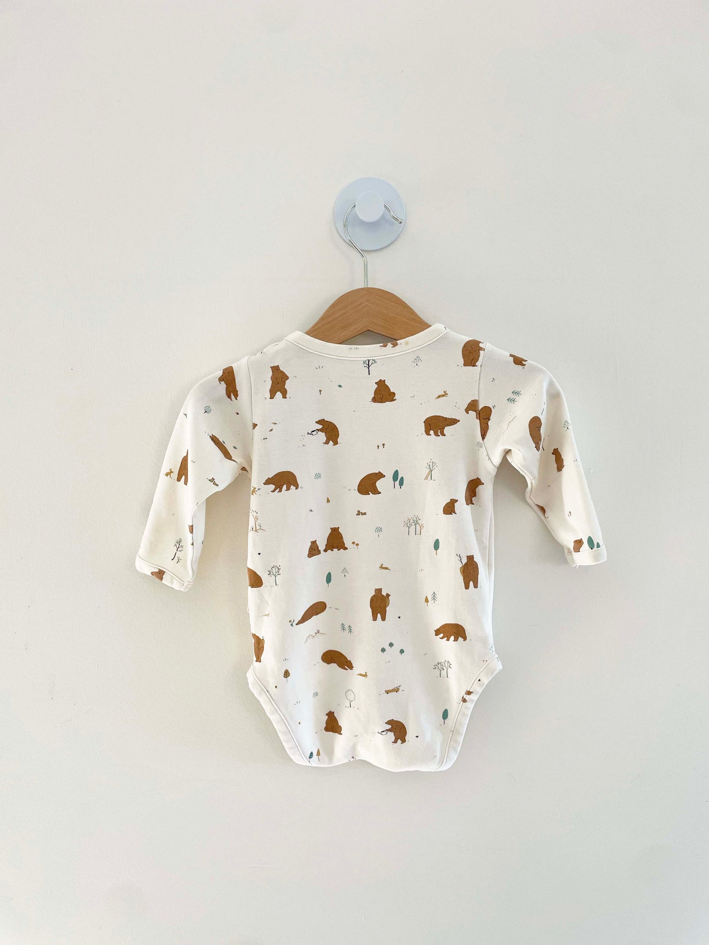 Red Caribou Printed Onesie / 6-9M