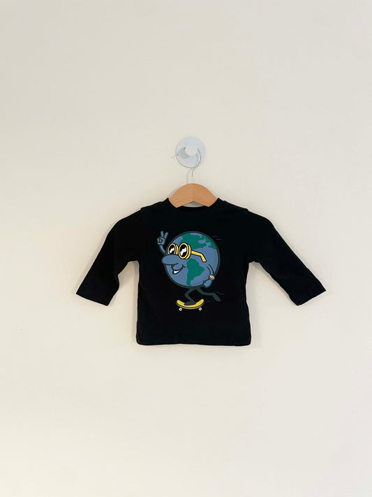 Baby Gap Long Sleeve Skater Dude Top / 3-6M