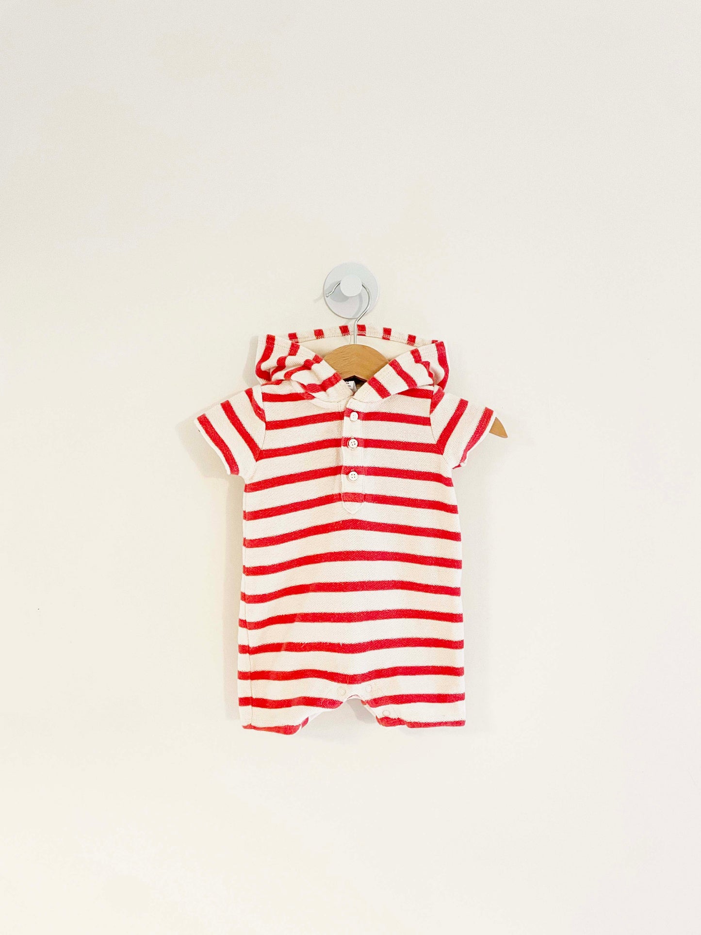 Janie and Jack Striped Romper / 0-3M
