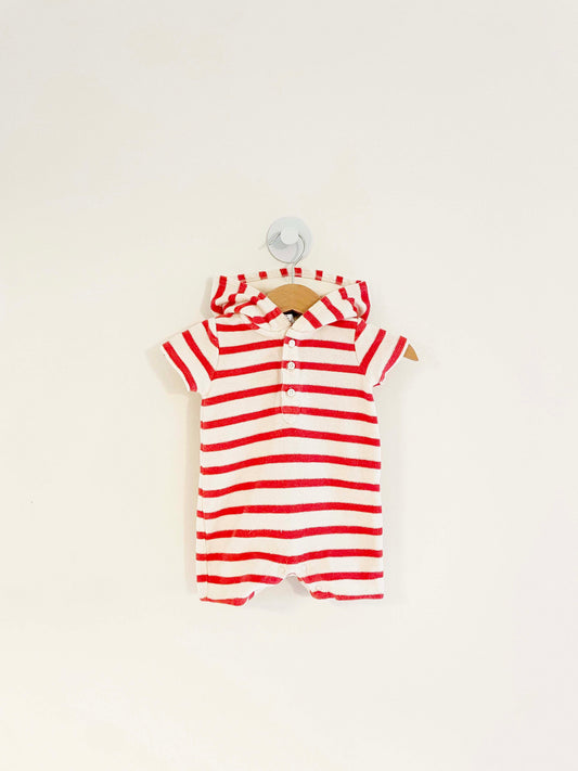 Janie and Jack Striped Romper / 0-3M